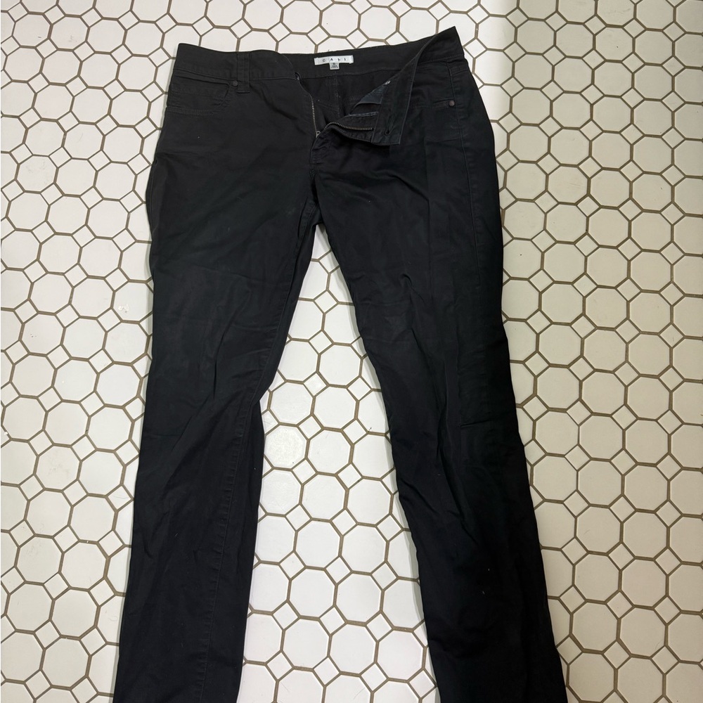 CAbi #796 Black Front-Zip Pants